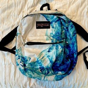 Jansport Crosstown Blue and White Dye Backpack